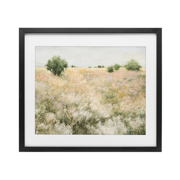 Stupell Industries Pastoral Freedom Field Black Framed Print Under Glass, design by Julia Purinton