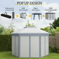 thumbnail image 4 of Outsunny 13' x 13' Pop Up Canopy Tent with Netting and Carry Bag, Grey, 4 of 10