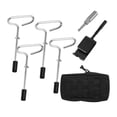 thumbnail image 1 of 4 anclas resistentes para pesca en hielo con bolsa de almacenamiento para instalar un refugio resistente. Con convertidor de bits, 1 of 9