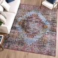 thumbnail image 6 of Addison Rugs Mayfield Premium Machine Washable Traditional Global Pink Rectangle Rug, 10' x 14', 6 of 6