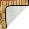 thumbnail image 4 of Dreamtimes Lightweight Soft Area Rugs 31x20 Inch, Vintage Music Elements Floor Mat Doormat for for Rooms Entrance Hardwood Floor Living Room 2'7" x 1'8"） Nursery Rugs, 4 of 6