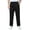 Black, variant on Boys School Uniform Pants Pull-On Loose Fit Lightweight Workwear Flat Front Elastic Waisted Straight Trousers with Pockets Black 14-15 Years