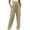 Beige, variant on HAiming Womens High Elastic Waist Drawstring Pants Cargo Jogger Sweatpants Casual Hiking Workout Trousers with Pockets