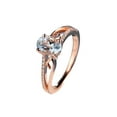 thumbnail image 1 of DPTALR Exquisite Women Oval Ring Diamond Jewelry Bride Engagement Wedding Ring, 1 of 5