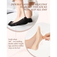 thumbnail image 4 of Medias Invisibles AURUZA Ultra Bajo Corte para Mujer Talla 5-7 Negro y Nude, 4 of 6
