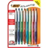 BIC Atlantis Original Retractable Ballpoint Pen, Medium Point, Assorted Colors, 8 Count