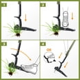 thumbnail image 2 of Stand Up Weed Puller，4-Claw Gardening Hand Weeding Tool with 39.4" Long Ergonomic Handle - Easy-Eject Mechanism，Easily Remove Weeds Weed Puller and Dandelion Weeder Tool, 2 of 6