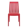 thumbnail image 3 of Luxury Commercial Living 35" Red High Back Stackable Outdoor Patio Dining Chair, 3 of 8