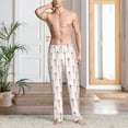 thumbnail image 5 of Uemuo Poodle Dog Pattern Men's Wide Leg Palazzo Lounge Pants with Pockets Light Weight Loose Comfy Casual Pajama Pants-XX-Large, 5 of 9