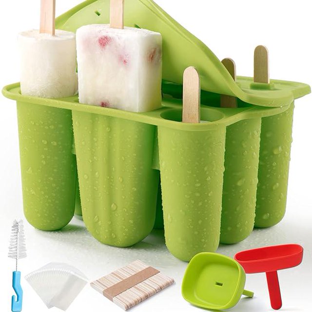 Moldes de helado para paletas: moldes de silicona sin BPA, moldes para paletas de hielo de agua DIY para niños, adultos y bebés