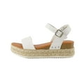 thumbnail image 2 of CUSHIONAIRE Sandale Espadrille à Plateforme Compensée pour Femme Melissa, Blanc, 7.5, 2 of 4