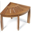 thumbnail image 3 of Stool, Teak Corner Stool, All Teak Wood, 3 of 4