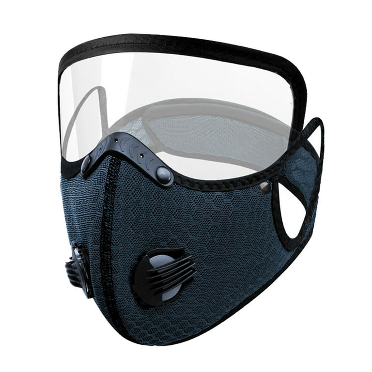 Fairnull Face Shield with Anti-fog Lens Filter Washable Reusable Unisex Summer Cycling Sport Eye Shield Cover Outdoor Supplies