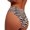 Zebra print (high quality), variant on Low Rise Briefs Women Wave Edge Sexy Stretch Briefs Breathable Cheeky Underwear for Home Dating Travel Vacation