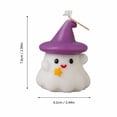 thumbnail image 3 of Halloween Ghost Scented Candle French Lavender Wizard Ghost Wax Candle 2.44x2.99 Inch Cute Spooky Home Table Decor Gift, 3 of 8