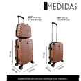 thumbnail image 2 of Set 3 Maletas De Viaje Carry On 10 Kgs Equipaje De Mano Ruedas Desmontables Cabina Avion, 2 of 5