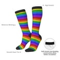 thumbnail image 4 of Naloa Colorful Glitter Rainbow Thigh High Socks Extra Long Stretchy Sock Women Over Knee High Opaque Stocking Daily Wear, 4 of 6