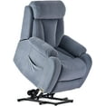 thumbnail image 5 of Lohoms Electric Power Lift Recliner Chair, Overstuffed Lift Chair Recliners for Elderly, Velvet Home Theater Seating Single Sofa Living Room,with Side Pockets Remote Control, Gray, 5 of 9