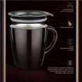 thumbnail image 2 of Ounissouiy Taza de café Taza de acero inoxidable de estilo contraído con tapa creativa adecuada para la barra de la cafetería de la oficina en el hogar Almacenamiento y organización del hogar Ounissouiy HA023077-00, 2 of 6