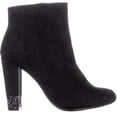 thumbnail image 4 of XOXO Yardley Block Heel Ankle Boots, Black, Black, Size 6.5, 4 of 6