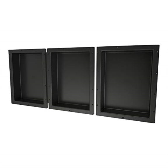 Tile Redi USA RNTH1620S-20-20 Niche Shower Shelf 48 W x 20 H Black