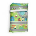 thumbnail image 4 of Car Race Track Portable Fabric Shopping Bag, Roadway Activity Sunny City Landscape Illustration with Farm Factory, Versatile and Durable Grocery Tote with High Capacity, Multicolor, by Ambesonne, 4 of 4