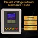 thumbnail image 5 of Probador de Resistencia de Voltaje de CA de 4 Cables TS4520, Comprobador de Resistencia de Batería con Pantalla TFT de 1,77 Pulgadas con USB Tipo A A Clip Kelvin, 5 of 5