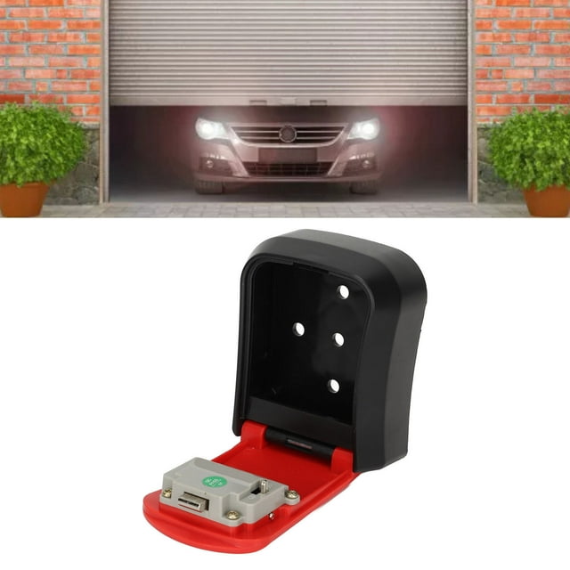 Key Lock Box, Wall Mount Waterproof 4 Digit Combination Lockbox Key Storage Lock Box With 5 Keys Key Safe Security Key Drop Box For Indoor, Outdoor, Garage, Garden, Store