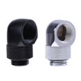 thumbnail image 4 of Conector de tubo de agua giratorio de 90 grados de rosca doble interior exterior G1/4 (negro) Tmvgtek Componentes de la computadora, 4 of 5