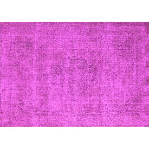 Ahgly Company Indoor Rectangle Oriental Pink Industrial Area Rugs, 7' x 9'