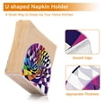 thumbnail image 5 of Yayeee Napkin Holder for Table Set of 2 Kitchen Paper Tissue Organization, Purple Wavy Plaid, 5 of 8