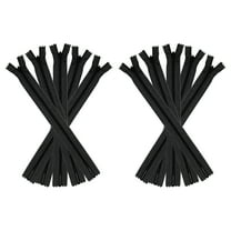 Uxcell Invisible Zippers, 10pcs 8inch Nylon Hidden Sewing Zippers for Sewing DIY Handmade, Black