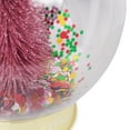 thumbnail image 4 of Packed Party Confetti Pink Christmas Tree Snow Globe Ornament, 4 of 7