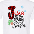 thumbnail image 4 of Inktastic Jesus is the Reason for the Season Pinecone and Snowflakes T-Shirt, 4 of 5