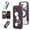 Purple, variant on Eombossed Floral Flip Case for iPhone 17 Pro Max, Case Wallet PU Leather with Card Holder RFID Blocking Compatible with MagSafe Protection Clear Back Shockproof Cover for iPhone 17 Pro Max, Black