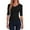 A-Black1438, variant on Womens Slim Fit V Neck Tees Three Quarter Sleeve Form Fitting Tops Casual Daily Office Blouses