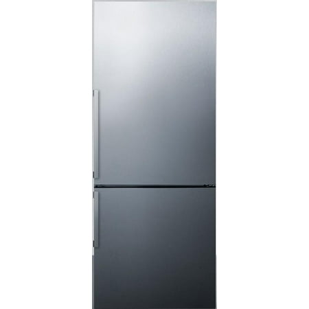 FFBF286SS 28 Energy Star Bottom Freezer Refrigerator with 16.8 cu. ft. Capacity  LED Lighting  Digital Temperature Control  2 Crispers and Open Door Alarm  in Stainless