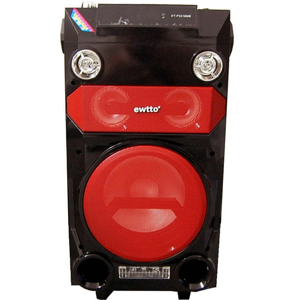 EWTTO Beats 8 Inch Speaker  Portable PA Karaoke Wireless 
