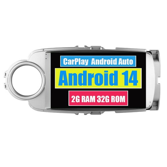 RoverOne Car Stereo CarPlay Android Auto for Toyota Yaris 2012 - 2017 GPS Navigation Bluetooth DSP Touch Screen Multimedia Video Player