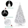 thumbnail image 3 of White Artificial PVC Christmas Tree w/Stand Holiday Decor 6 Foot, 3 of 5