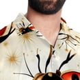 thumbnail image 5 of Seven Starred Ladybird Men's Short Sleeve Casual Printed Button Down Beach Shirt - Summer Unisex Top, 5 of 6