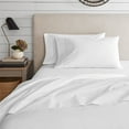 thumbnail image 6 of Purity Home 100% Organic Cotton Twin White Percale Bedsheet set, 300 Thread Count Breathable, Super Soft, & Cozy 3-Piece Set, 6 of 9