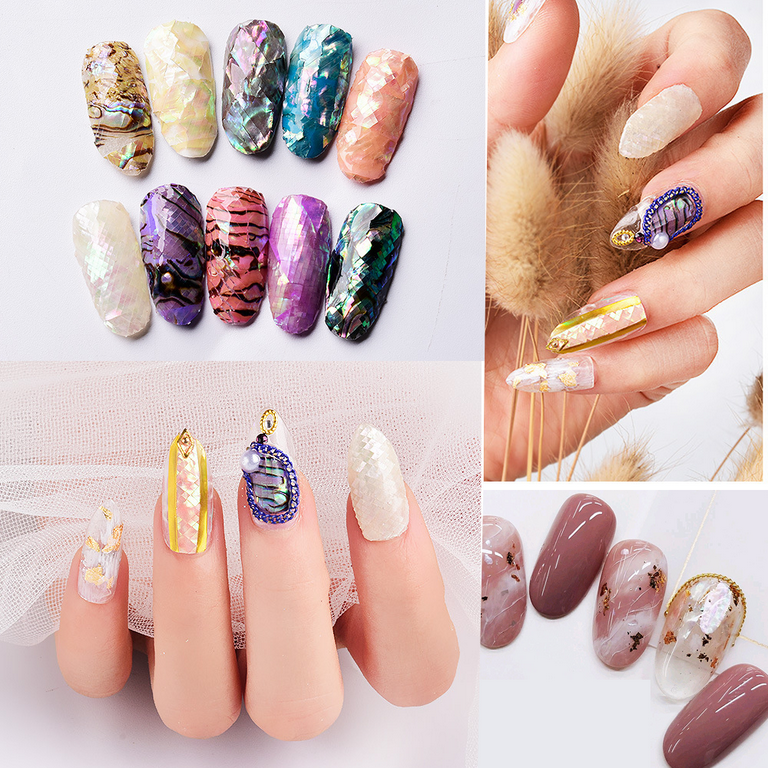 Nail Foil Broken Glass Paper Nail Film Holographic Nail Stickers