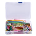 thumbnail image 1 of 250 piezas/caja de clips de papel de colores variados, clips metálicos grandes, accesorios de oficina para estudiantes, 1 of 13