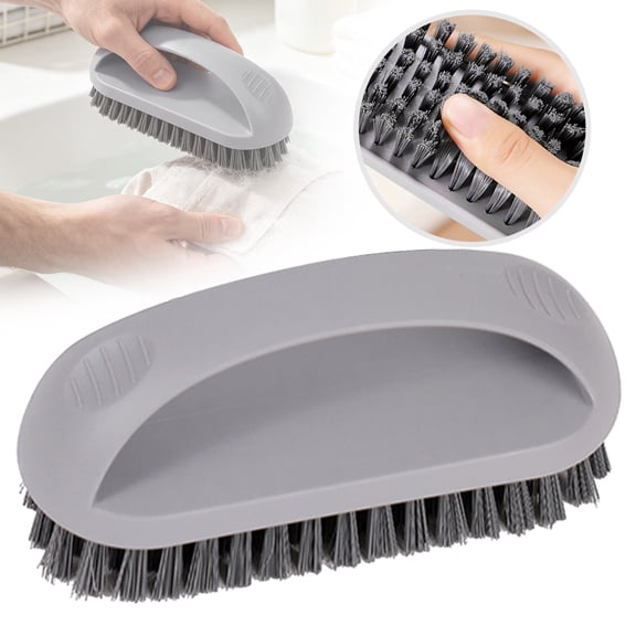 YardChic Shower Scrubber, Handheld Curved Scrub Brush with Ergonomic Handle, Dense Bristle Multi-Purpose Household Cleaning Scrubber for Clothes, Footwear, Bathtub, Floor Surface & Kitchen Stain