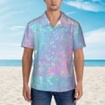 thumbnail image 6 of Picia Fantasy Gradient Gentle Cotton Regular Fit Short Sleeve Casual Hawaiian Shirt for Men-X-Large, 6 of 9