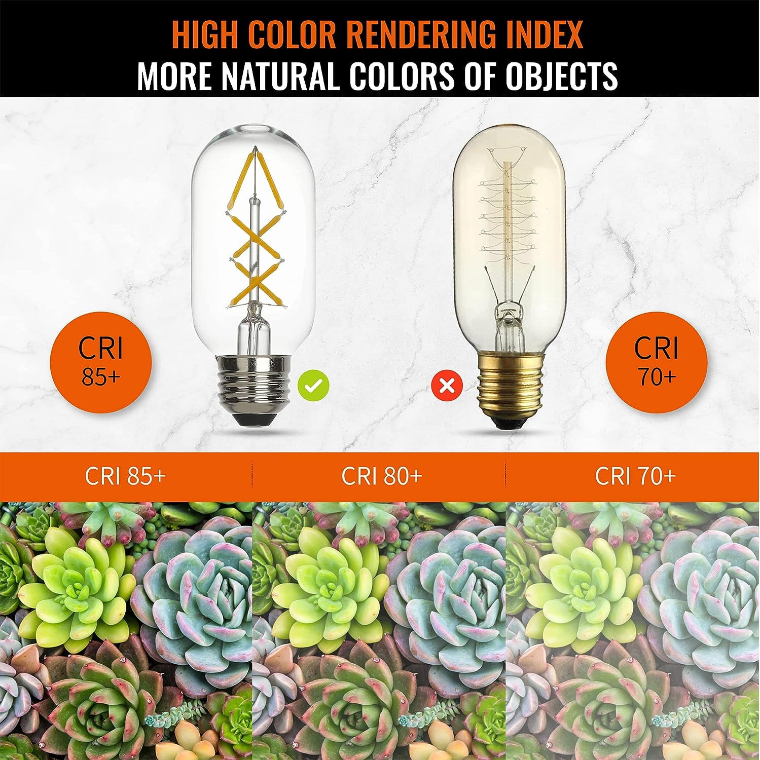 OMED Fishbone LED Filament Vintage Edison Light Bulbs, T45/T14 E26 4W Antique Tubular Light Bulbs 40 Watt Equal, 400LM 2700K Soft White Spiral Retro Tube Light Bulbs, Clear Glass, 6 Pack
