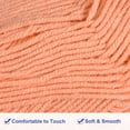 thumbnail image 3 of 300g - Paquete de 6 ovillos de hilo acrílico de 50g, hilos suaves para crochet, color naranja claro, 3 of 7