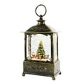 thumbnail image 1 of yuksok Creative Glittering Christmas Music Box Lantern Rotating Night Light Musical Box Christmas Tree, 1 of 9