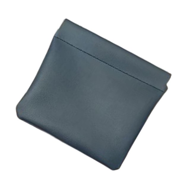 Leather Pouch Portable Waterproof Multipurpose Pocket Small Convenient Pouch Delicate Mini Bag Coin Purse Storage Girls Navy blue
